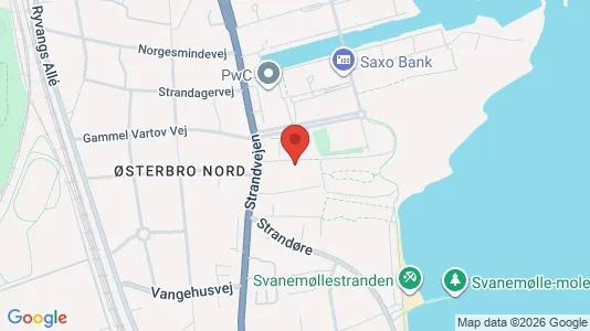 Lejligheder til salg i Hellerup - kort over placeringen