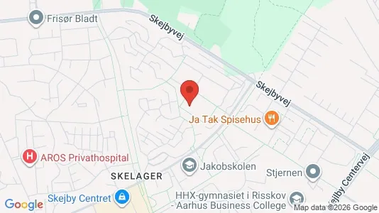 Lejligheder til salg i Risskov - kort over placeringen