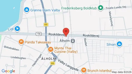 Lejligheder til salg i Valby - kort over placeringen