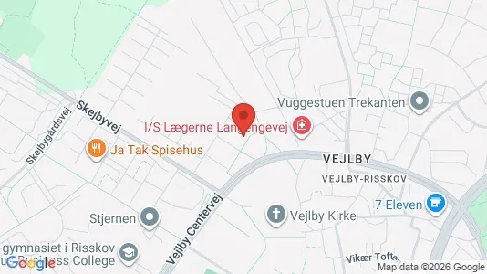 Lejligheder til salg i Risskov - kort over placeringen