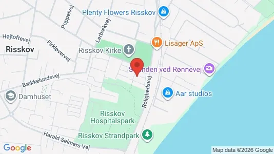 Lejligheder til salg i Risskov - kort over placeringen