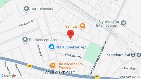 Lejligheder til salg i Valby - kort over placeringen