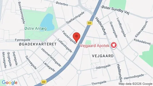 Lejligheder til salg i Aalborg Centrum - kort over placeringen