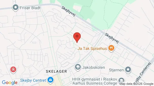 Lejligheder til salg i Risskov - kort over placeringen
