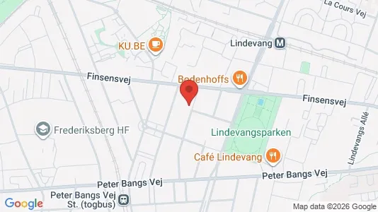 Lejligheder til salg i Frederiksberg - kort over placeringen