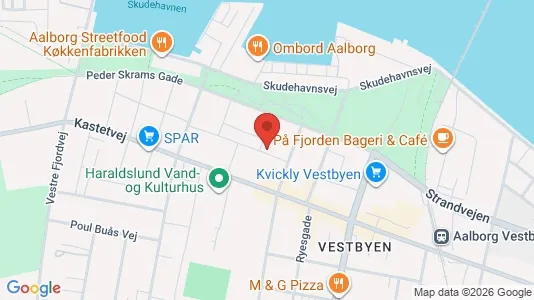 Lejligheder til salg i Aalborg Centrum - kort over placeringen