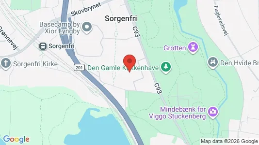 Lejligheder til salg i Kongens Lyngby - kort over placeringen