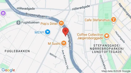 Lejligheder til salg i Frederiksberg - kort over placeringen
