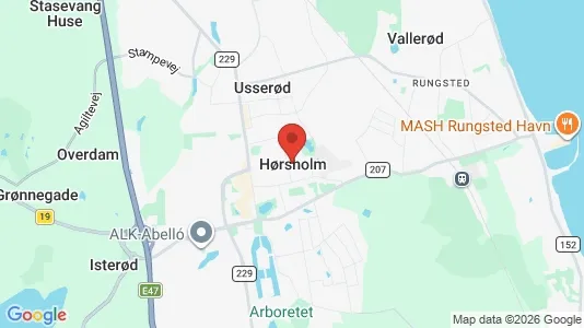 Lejligheder til salg i Hørsholm - kort over placeringen