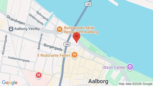 Lejligheder til salg i Aalborg Centrum - kort over placeringen