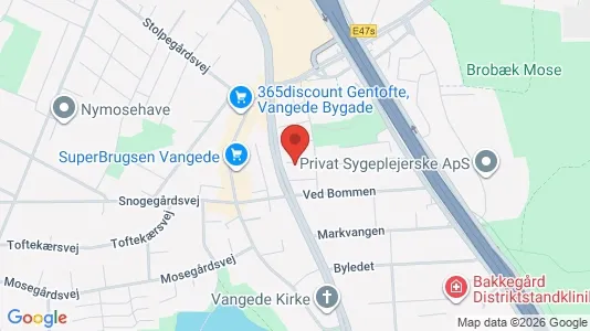 Lejligheder til salg i Gentofte - kort over placeringen