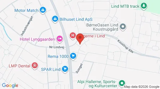 Lejligheder til salg i Herning - kort over placeringen