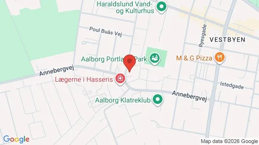 Lejligheder til salg i Aalborg Centrum - kort over placeringen