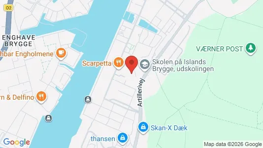Lejligheder til salg i København S - kort over placeringen