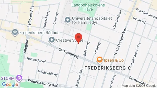 Lejligheder til salg i Frederiksberg C - kort over placeringen