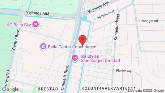 Lejligheder til salg i København S - kort over placeringen