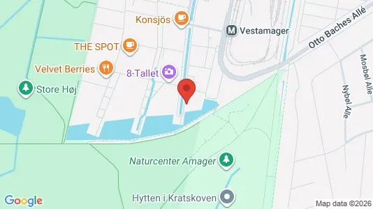 Lejligheder til salg i København S - kort over placeringen