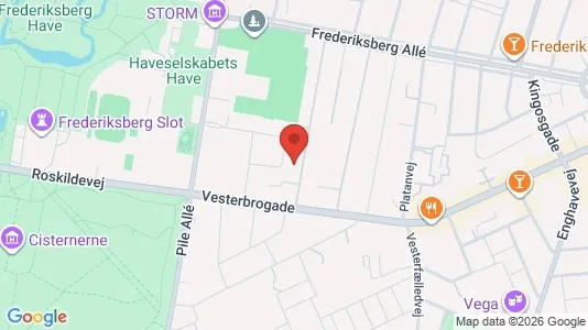 Lejligheder til salg i Frederiksberg C - kort over placeringen