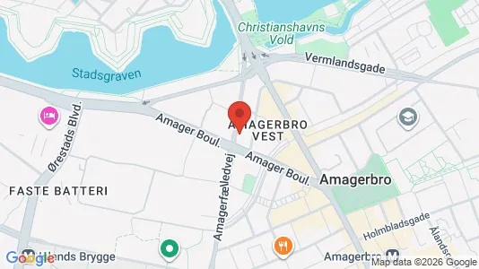 Lejligheder til salg i København S - kort over placeringen