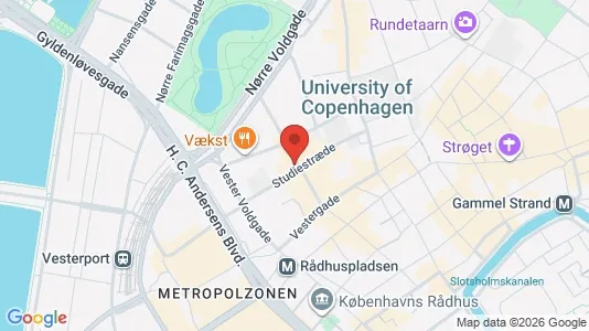 Lejligheder til salg i København K - kort over placeringen