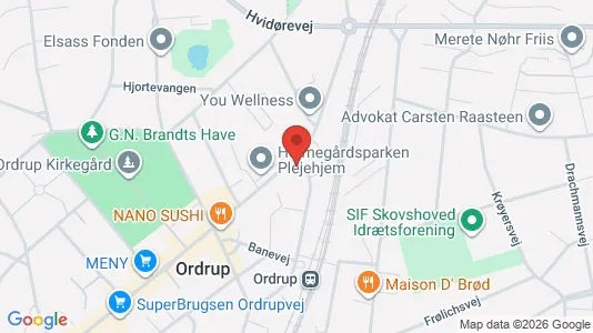 Lejligheder til salg i Charlottenlund - kort over placeringen