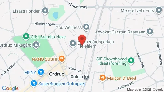 Lejligheder til salg i Charlottenlund - kort over placeringen