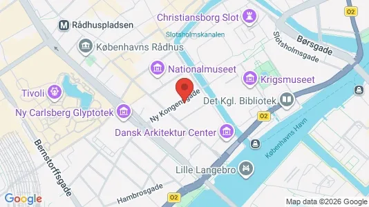 Lejligheder til salg i København K - kort over placeringen