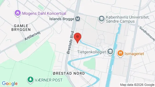 Lejligheder til salg i København S - kort over placeringen