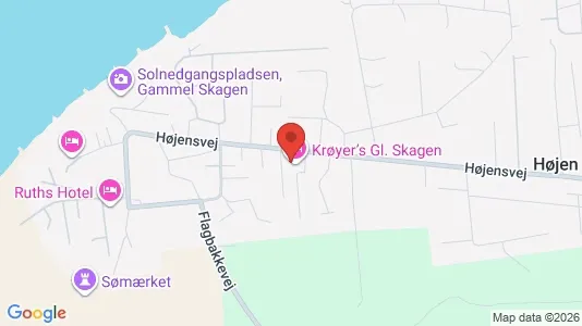 Lejligheder til salg i Skagen - kort over placeringen