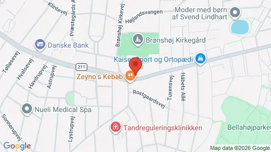 Lejligheder til salg i Brønshøj - kort over placeringen