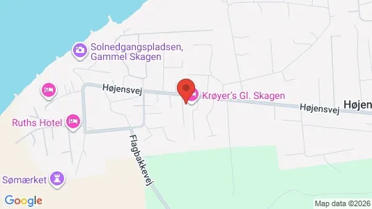 Lejligheder til salg i Skagen - kort over placeringen