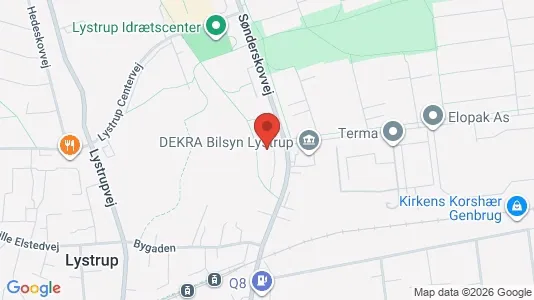 Lejligheder til salg i Lystrup - kort over placeringen