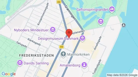 Lejligheder til salg i København K - kort over placeringen