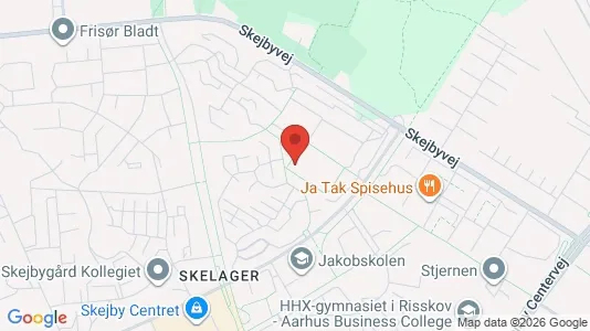Lejligheder til salg i Risskov - kort over placeringen