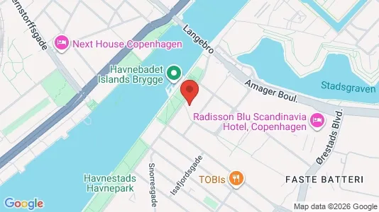 Lejligheder til salg i København S - kort over placeringen