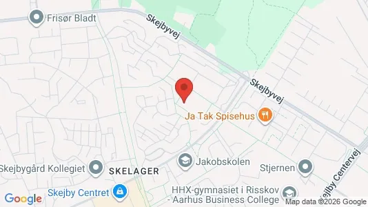 Lejligheder til salg i Risskov - kort over placeringen