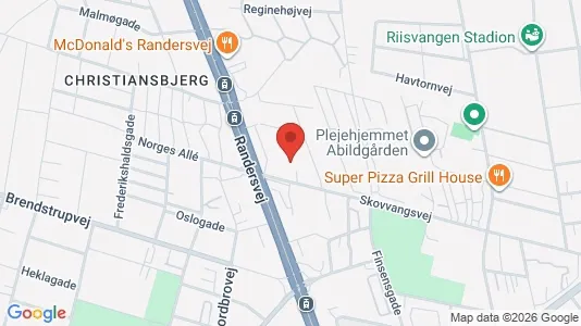 Lejligheder til salg i Århus N - kort over placeringen