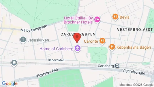Lejligheder til salg i Vesterbro - kort over placeringen