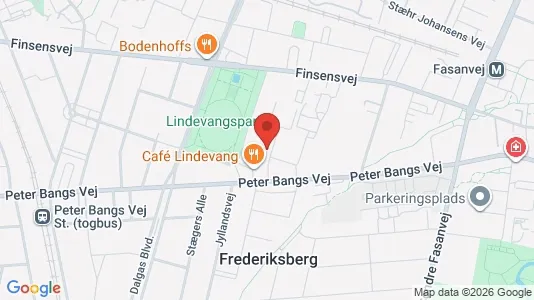 Lejligheder til salg i Frederiksberg - kort over placeringen