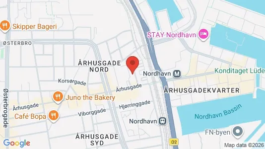 Lejligheder til salg i Østerbro - kort over placeringen