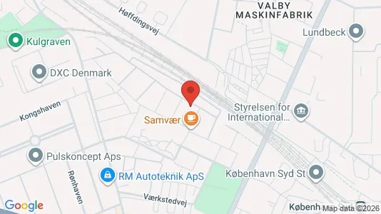 Lejligheder til salg i Valby - kort over placeringen