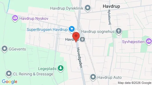 Lejligheder til salg i Havdrup - kort over placeringen