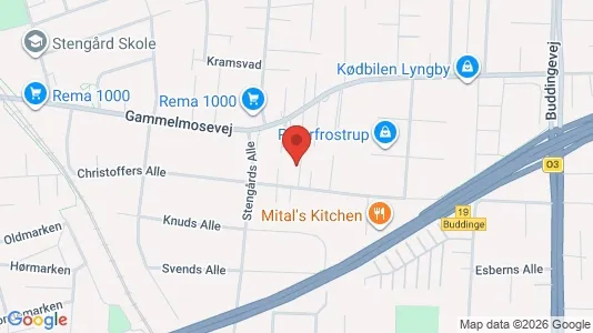 Lejligheder til salg i Kongens Lyngby - kort over placeringen