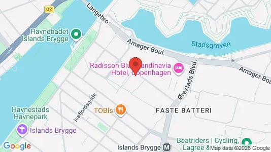 Lejligheder til salg i København S - kort over placeringen