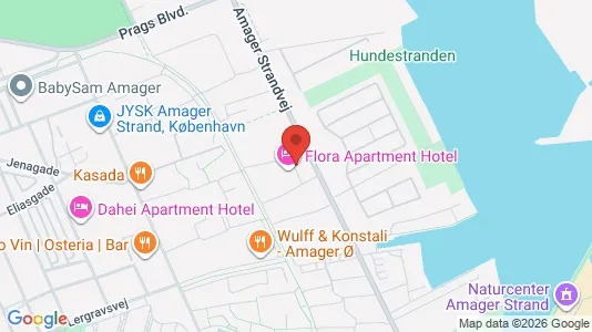 Lejligheder til salg i København S - kort over placeringen