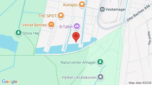 Lejligheder til salg i København S - kort over placeringen