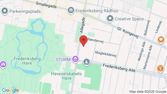 Lejligheder til salg i Frederiksberg - kort over placeringen