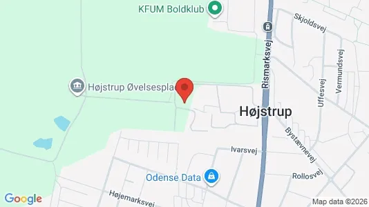 Lejligheder til salg i Odense V - kort over placeringen