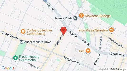 Lejligheder til salg i Frederiksberg - kort over placeringen