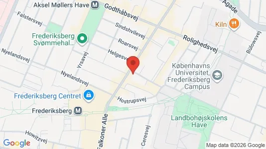 Lejligheder til salg i Frederiksberg C - kort over placeringen